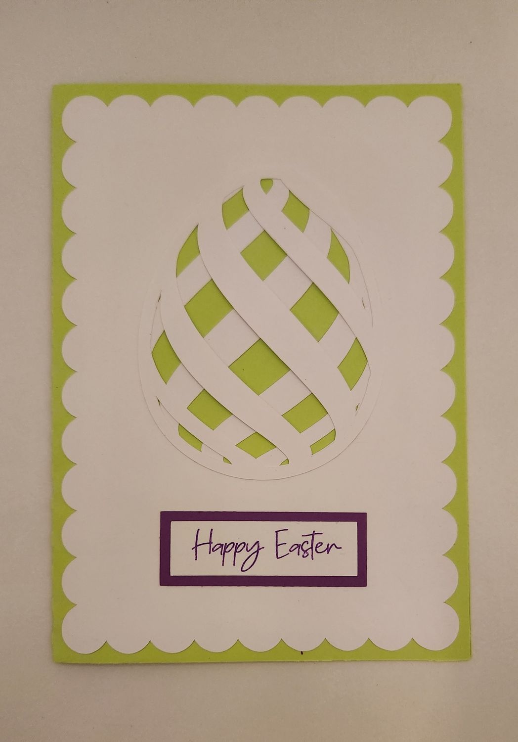 Spring Lattice Easter Egg card