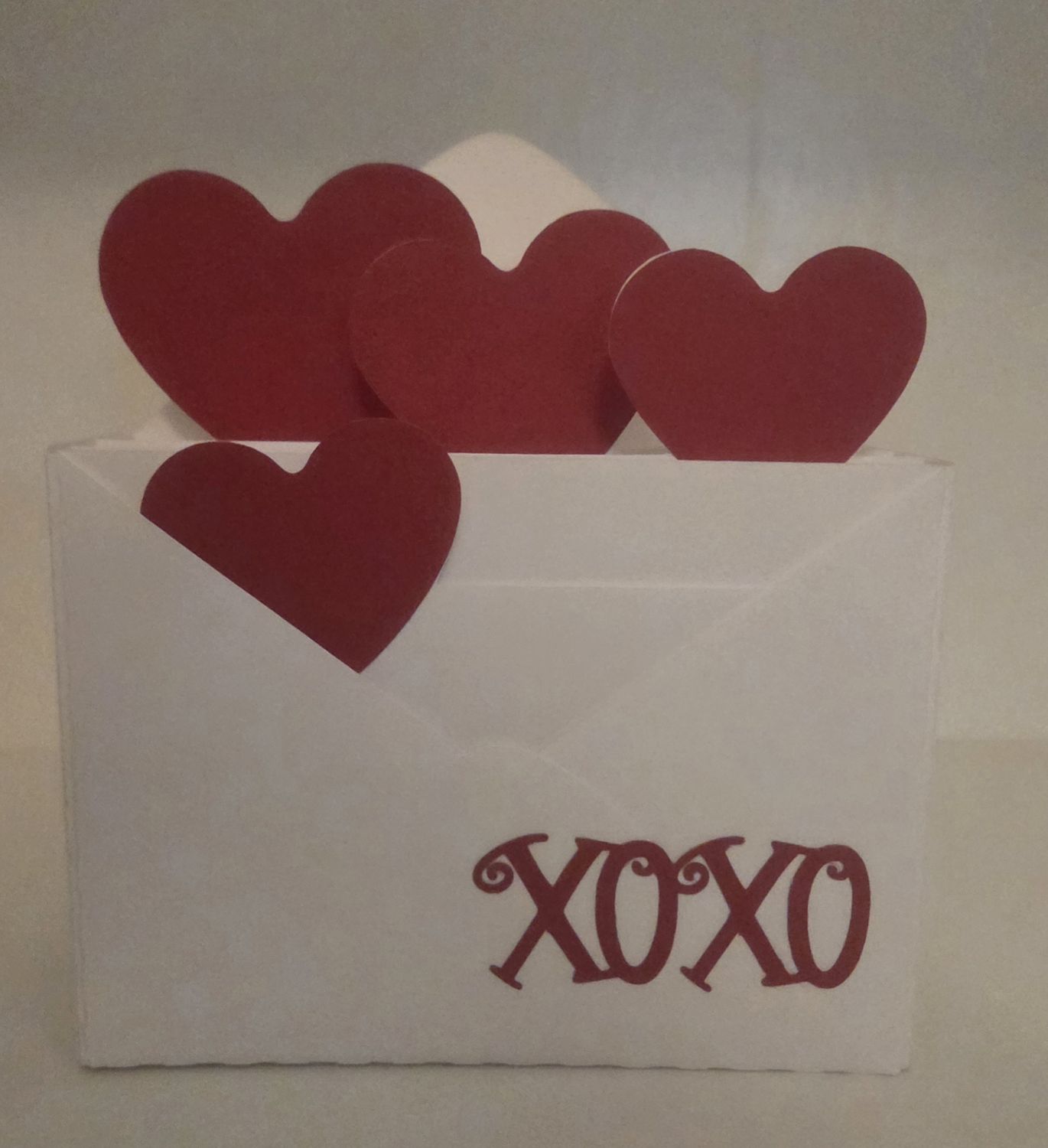 XOXO Heart envelope box