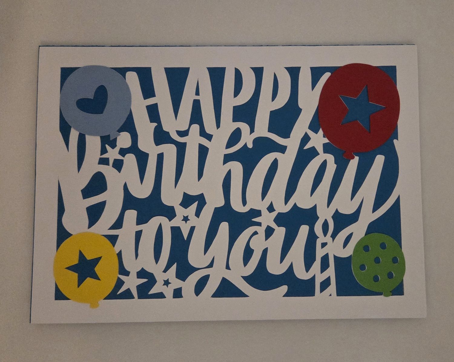 Happy Birthday to you with balloons (Flat)