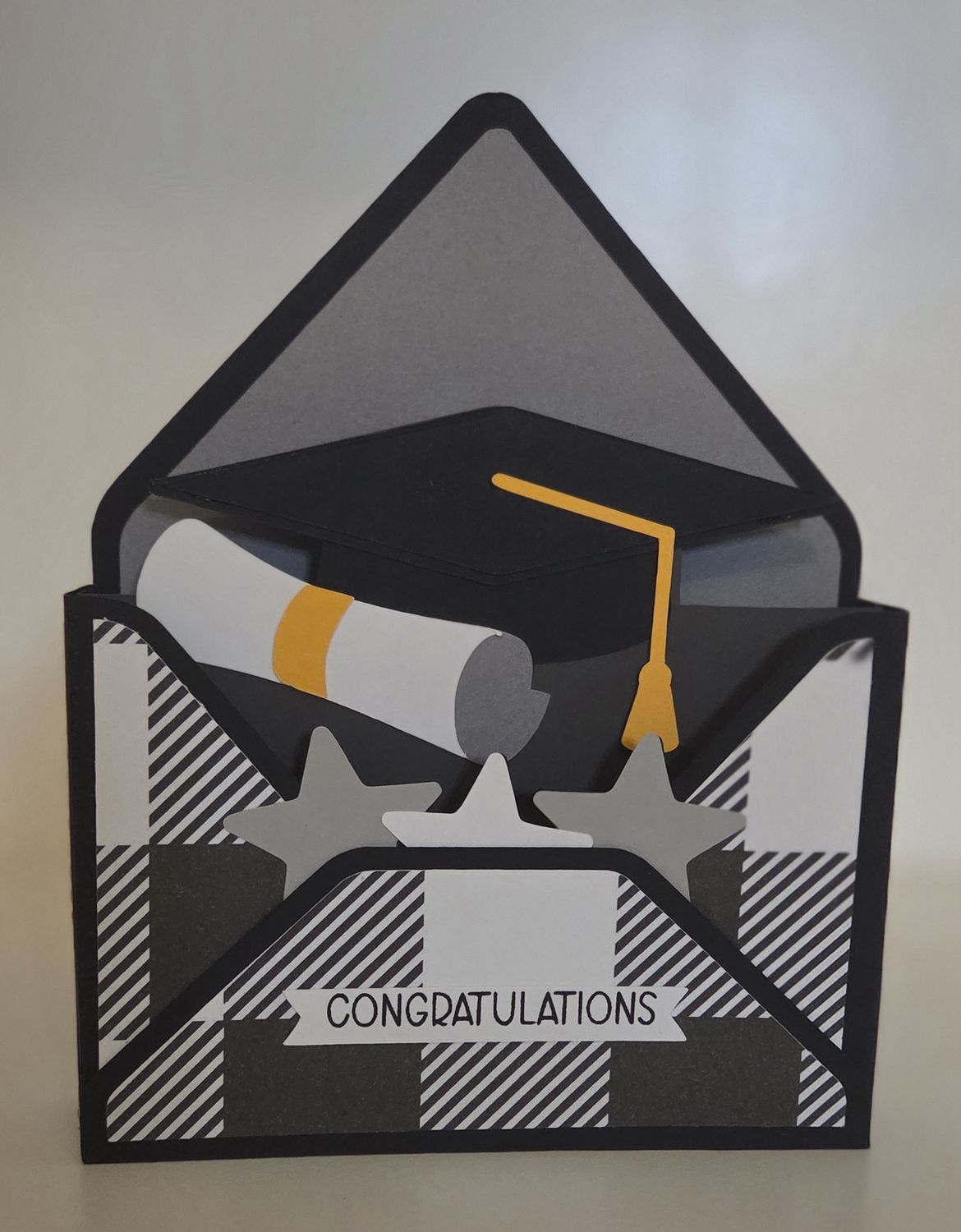 Envelope 3D Graduation card