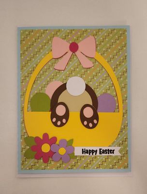 Peekaboo Bunny Basket Card