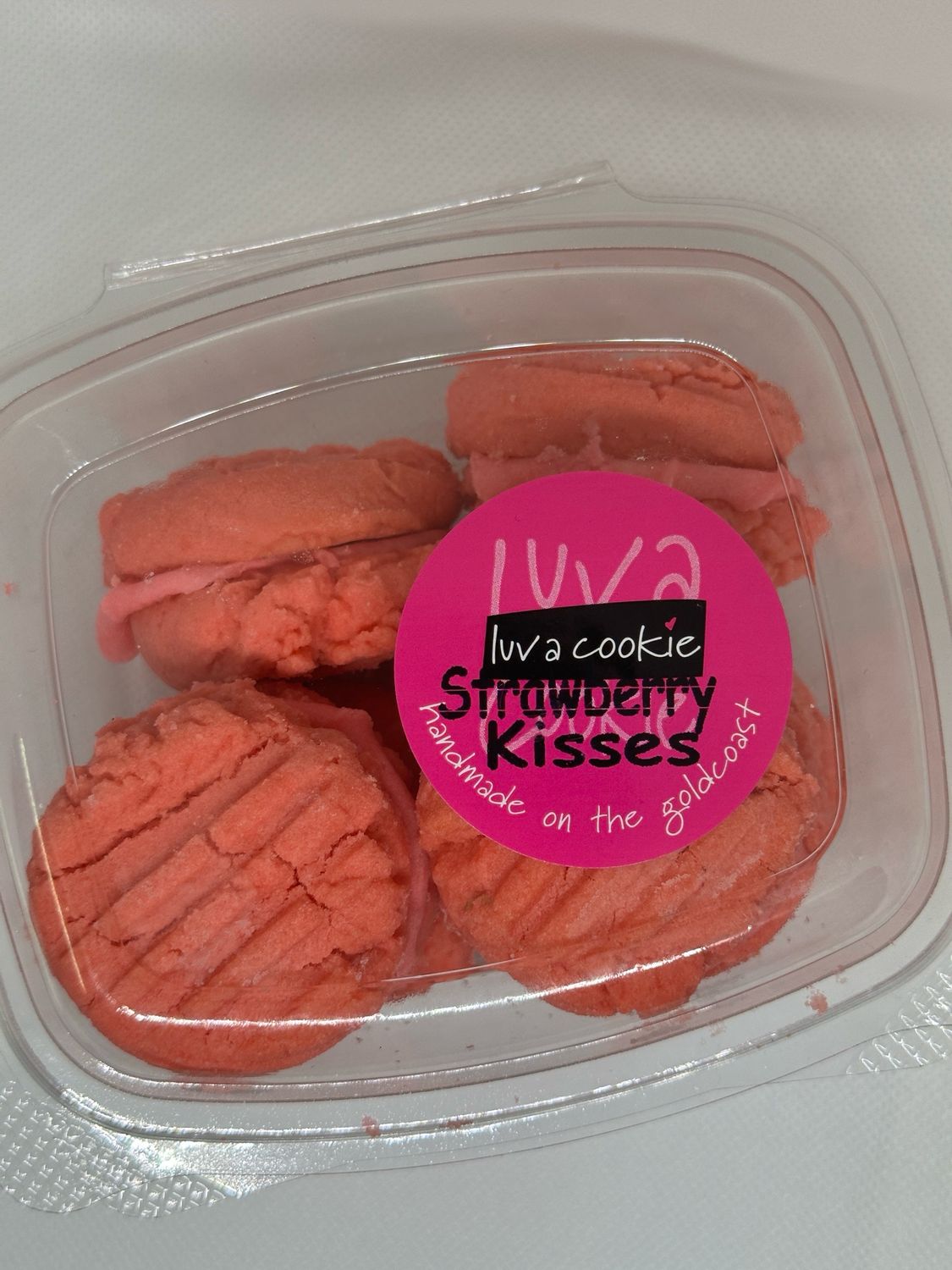 Strawberry Melting moments