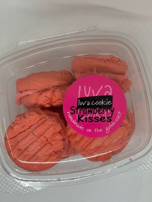 Strawberry Melting moments Strawberry Melting moments