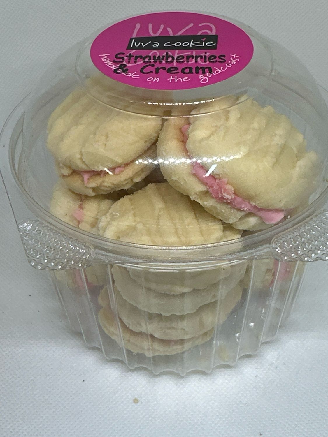 Strawberry And Cream Melting Moments