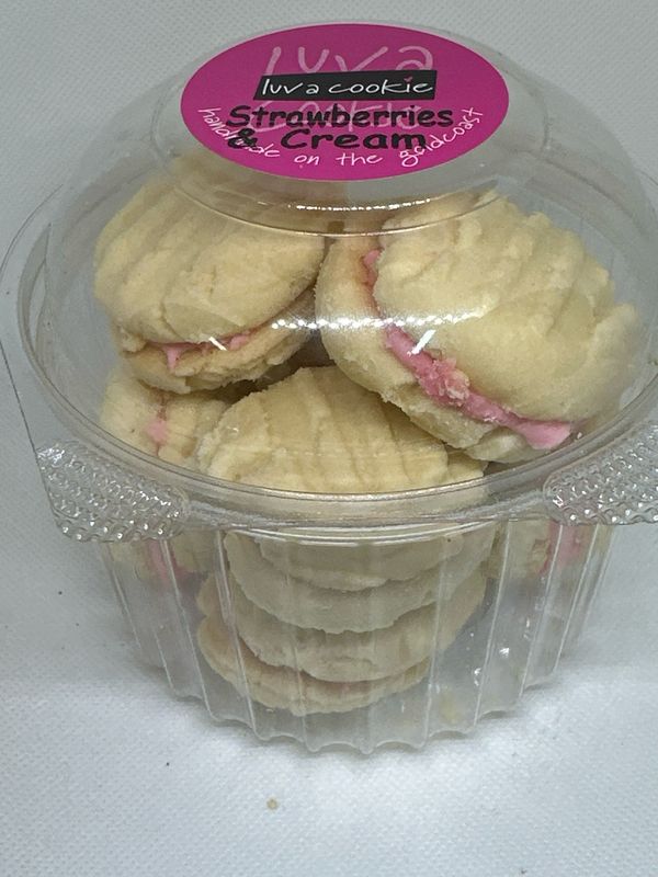 Strawberry And Cream Melting Moments