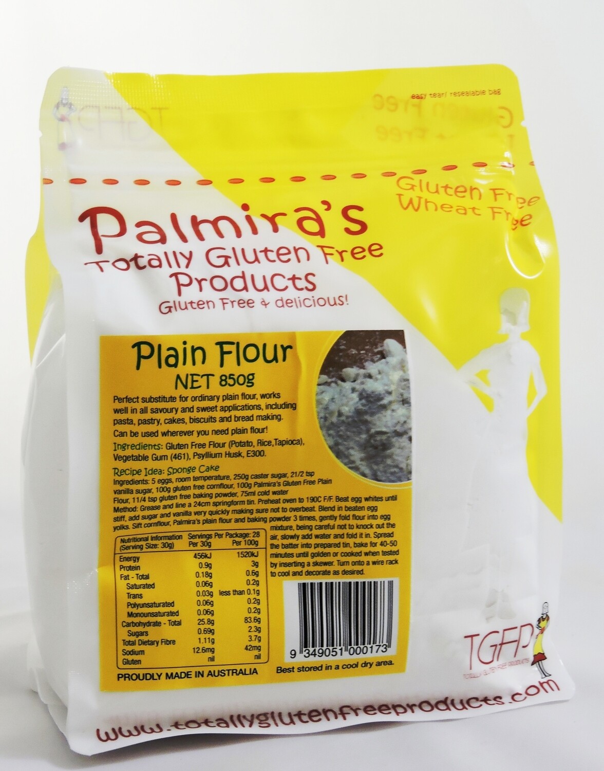 Palmira's Gluten Free Plain Flour 850g