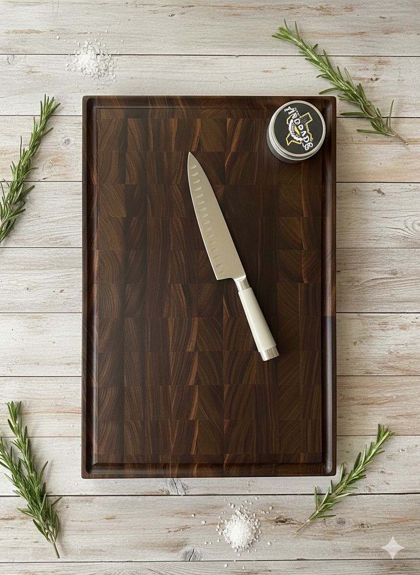 Premium Walnut End-Grain Cutting Board