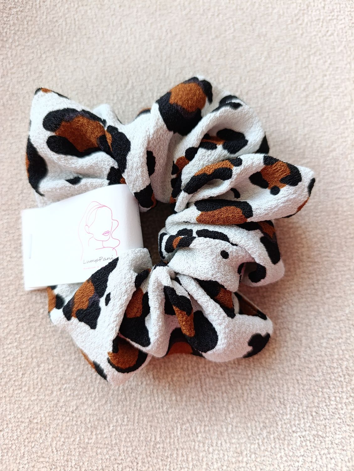 Gumka do włosów duża pantera krówka