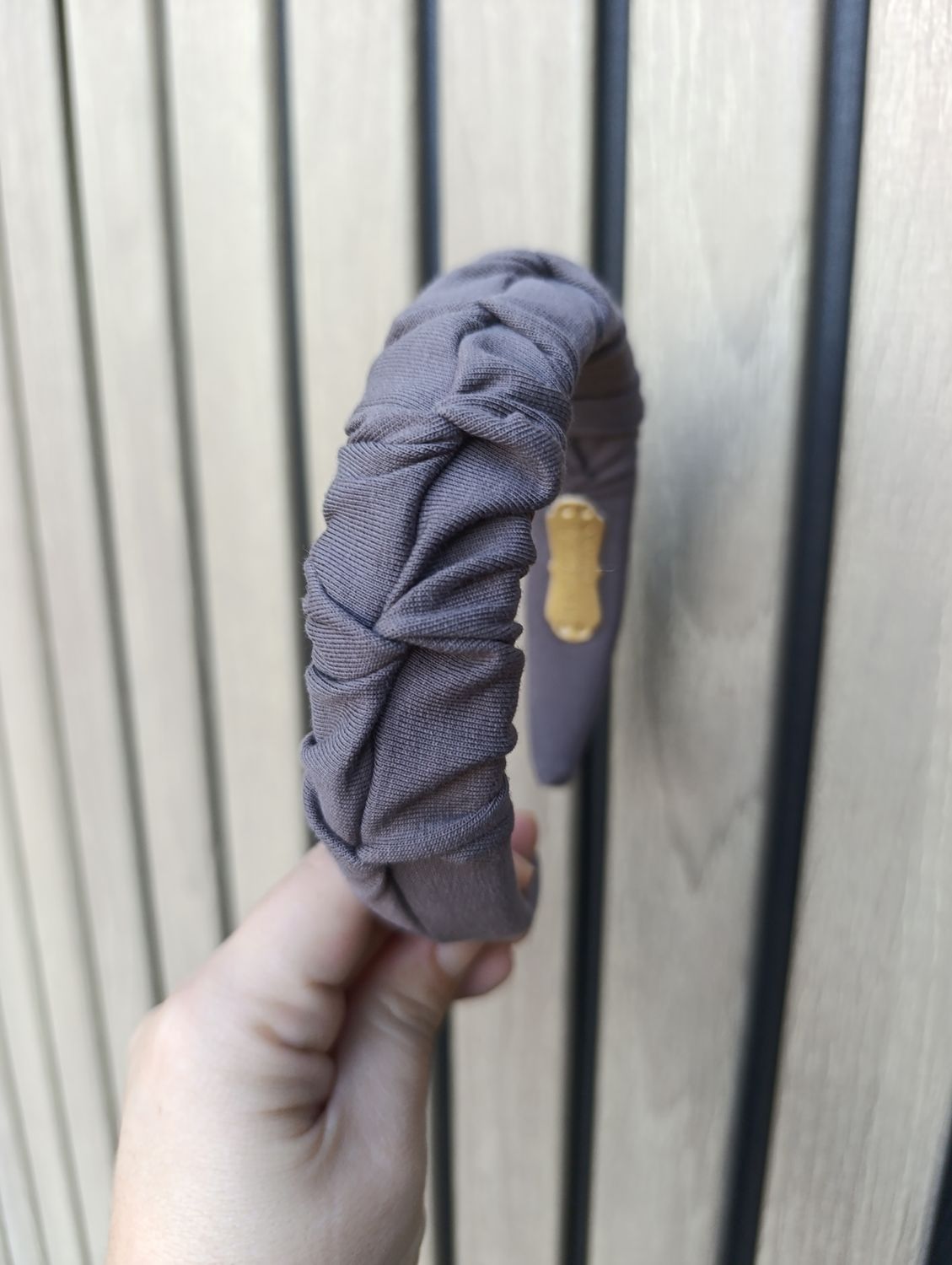 Opaska marszczona wąska dresowa fango