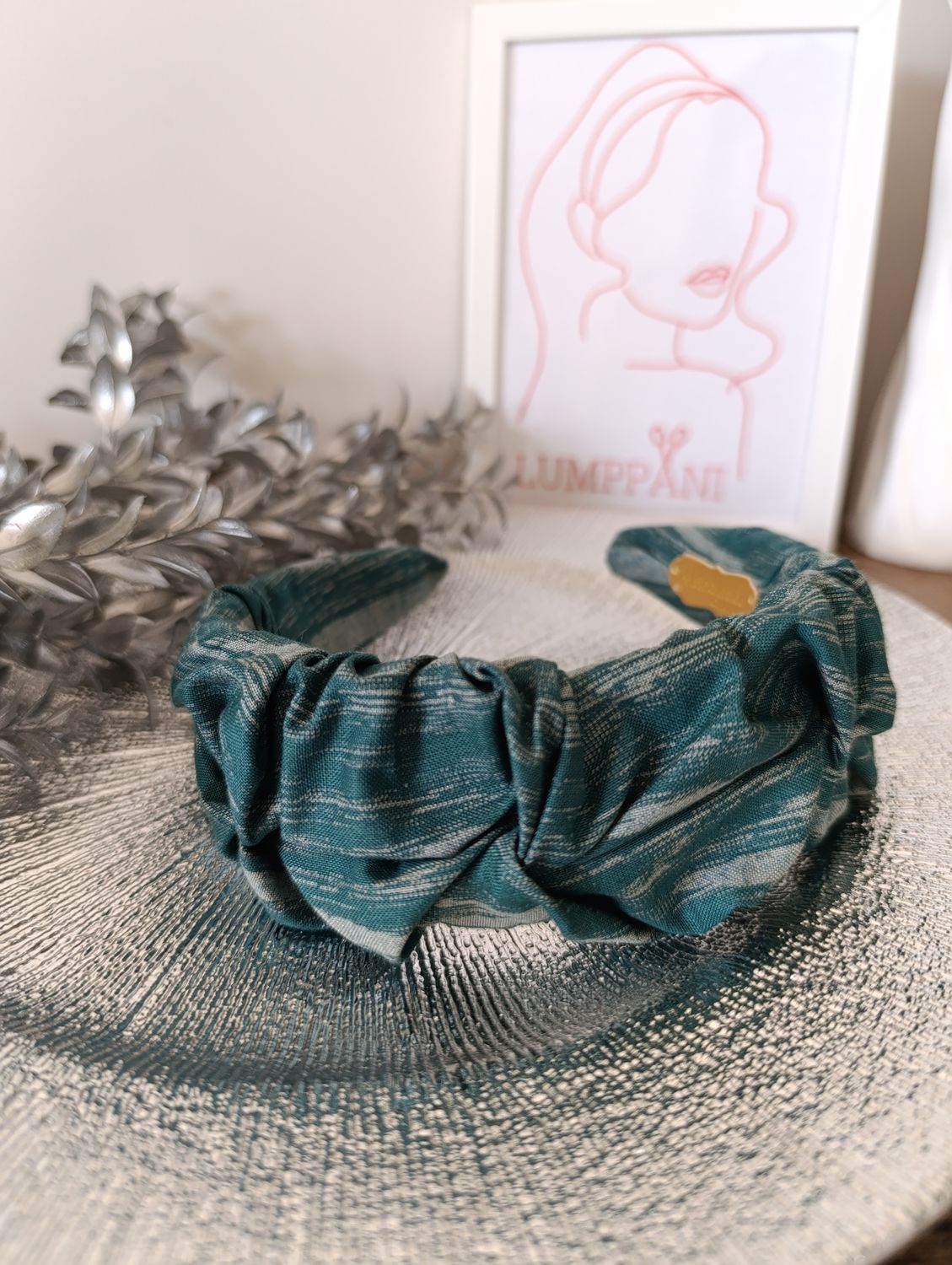 Opaska marszczona szeroka mazańce butelka