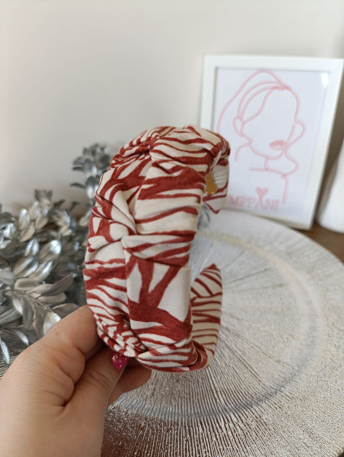 Opaska marszczona szeroka cegła mazańce