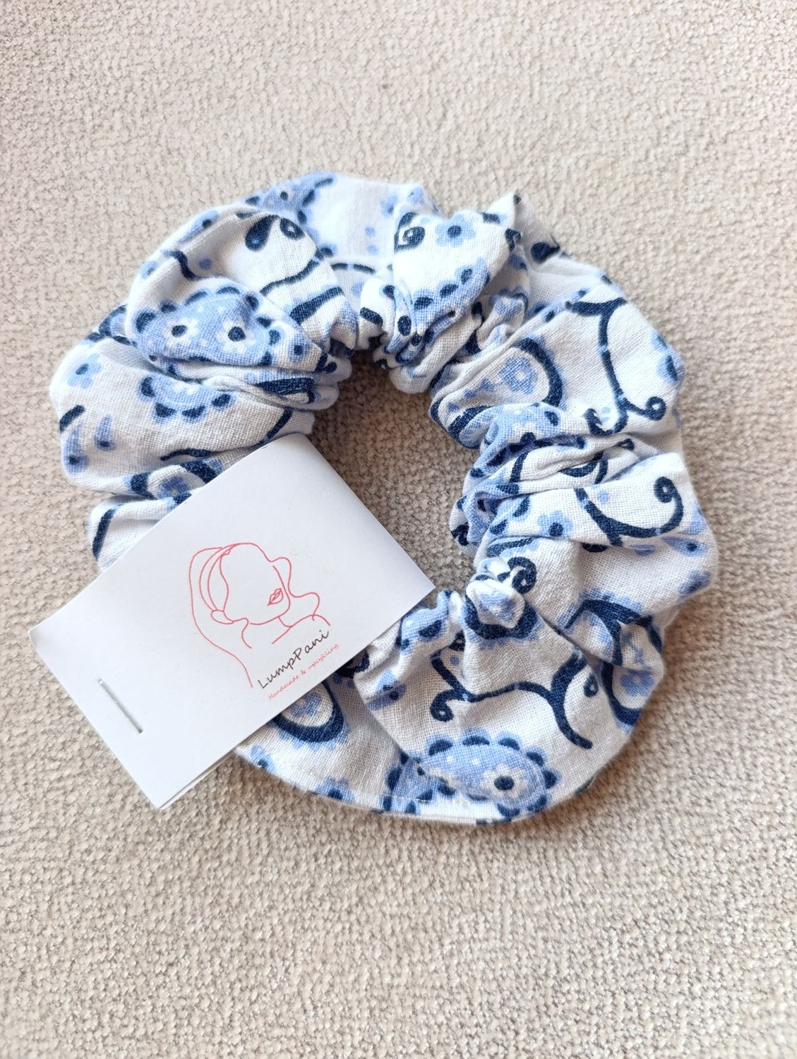 Gumka do włosów duża bawełniana persley