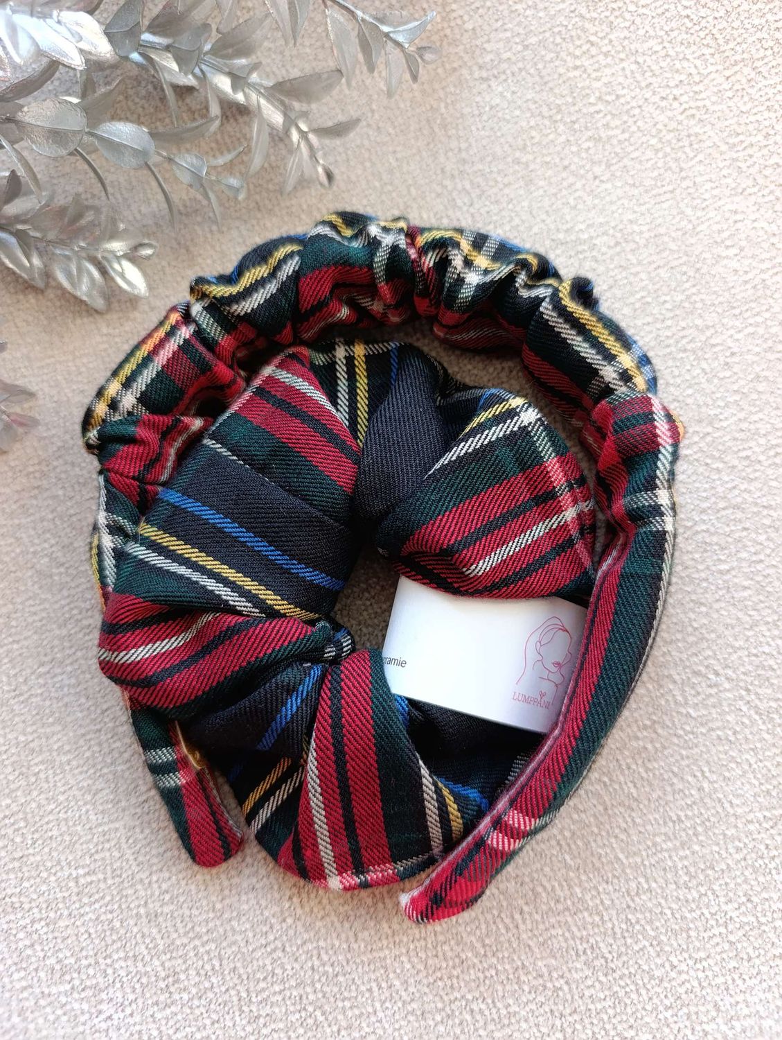 zestaw opaska i gumka krata granat