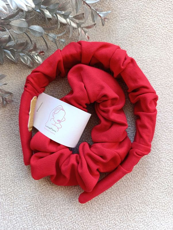 zestaw opaska i gumka dres czerwony