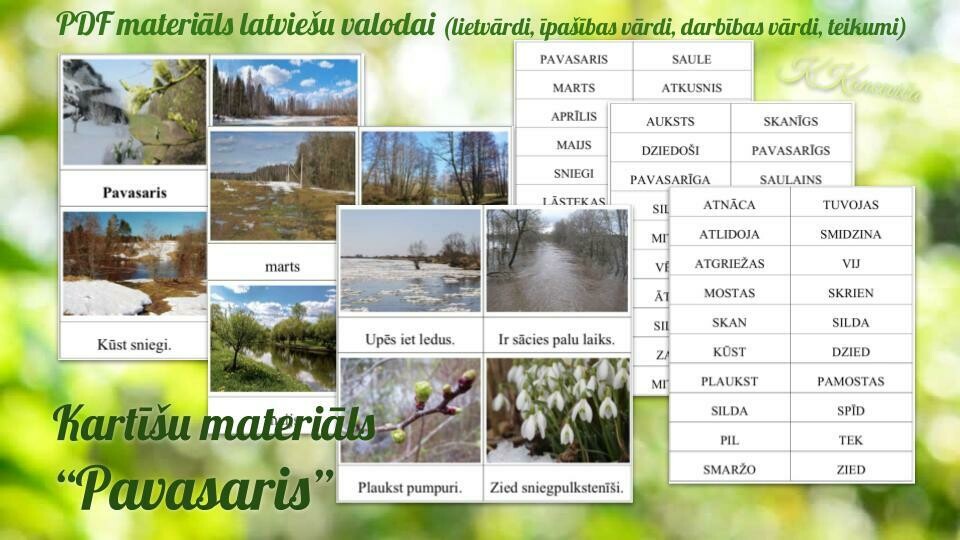 Pavasaris, PDF