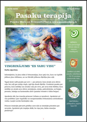 Pasaku terapijas vingrinājums “Es varu visu”