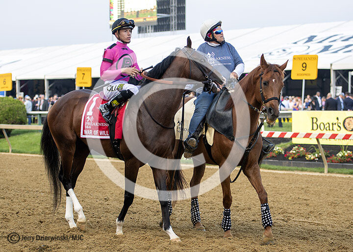 Preakness Post Parade. War of Will