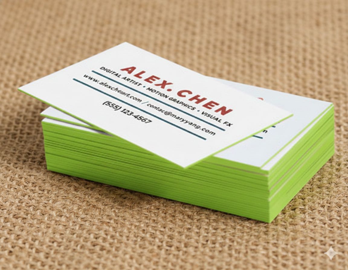 32 Point Extra heavy  -PAINT  EDGE Business card