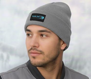 Lightweight Acrylic Cuff Toque, Rib knit- Gray Lightweight Acrylic Cuff Toque, Rib knit- Gray
