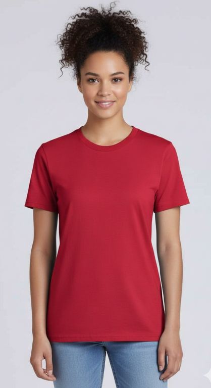 Red- Gildan 5000 - Adult Heavyweight Cotton 8.8 oz. T-Shirt