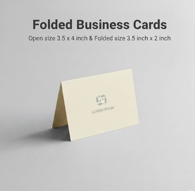 Folded Business cards