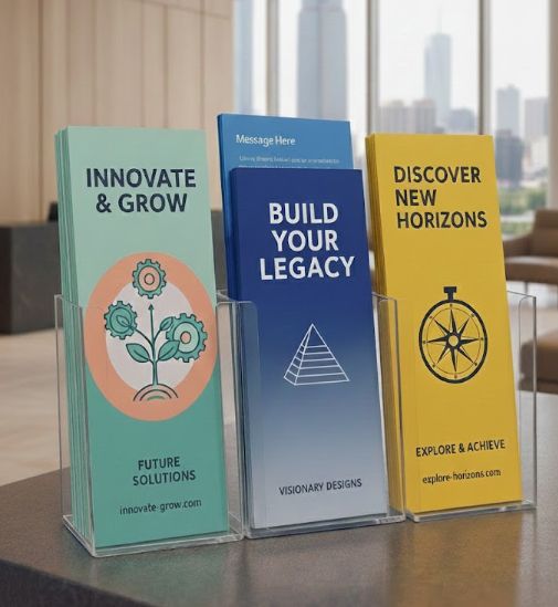 4.25 inch  x 11 inch                  ( Larger Rack Card size )