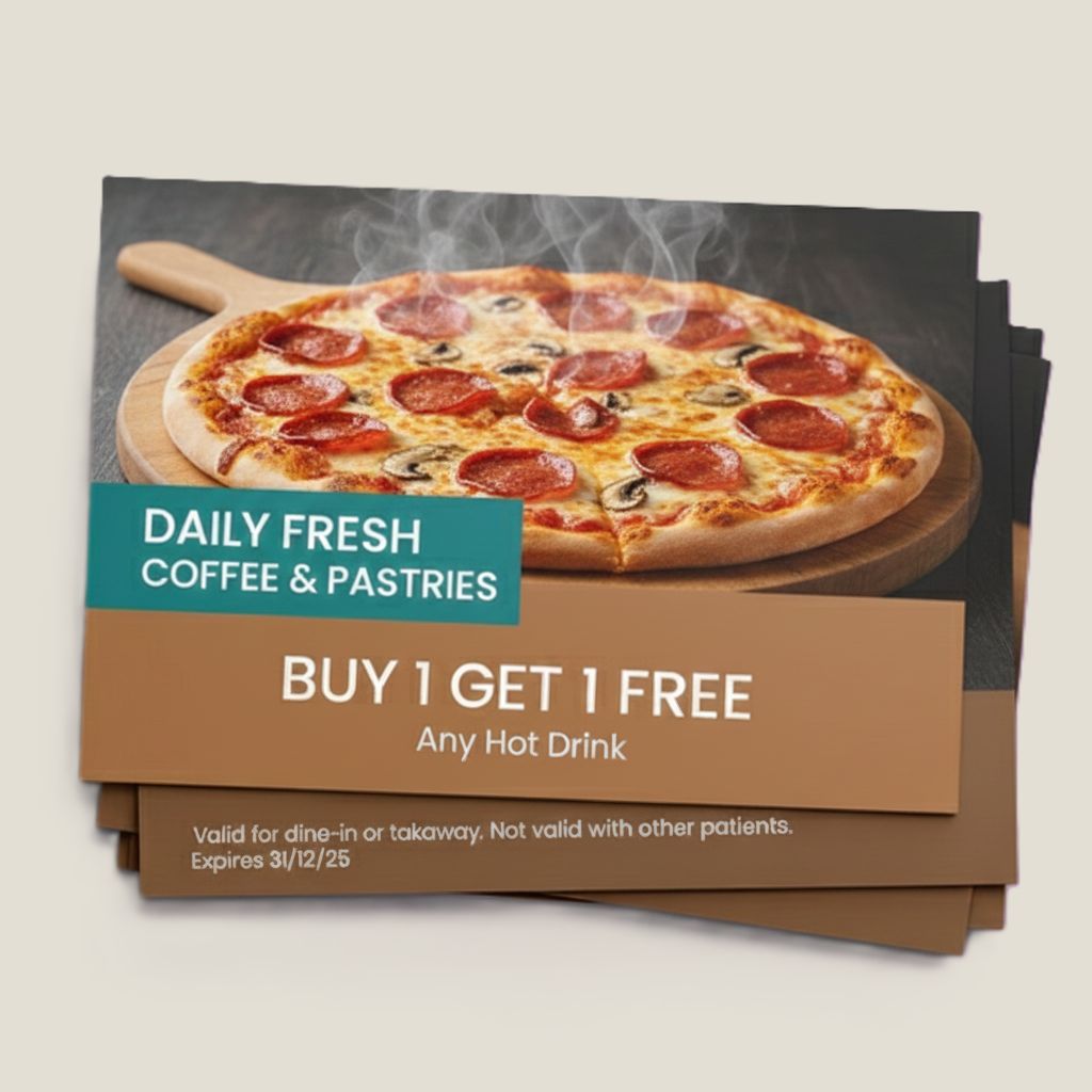 High Gloss Small Menu cards - 4" x 6"