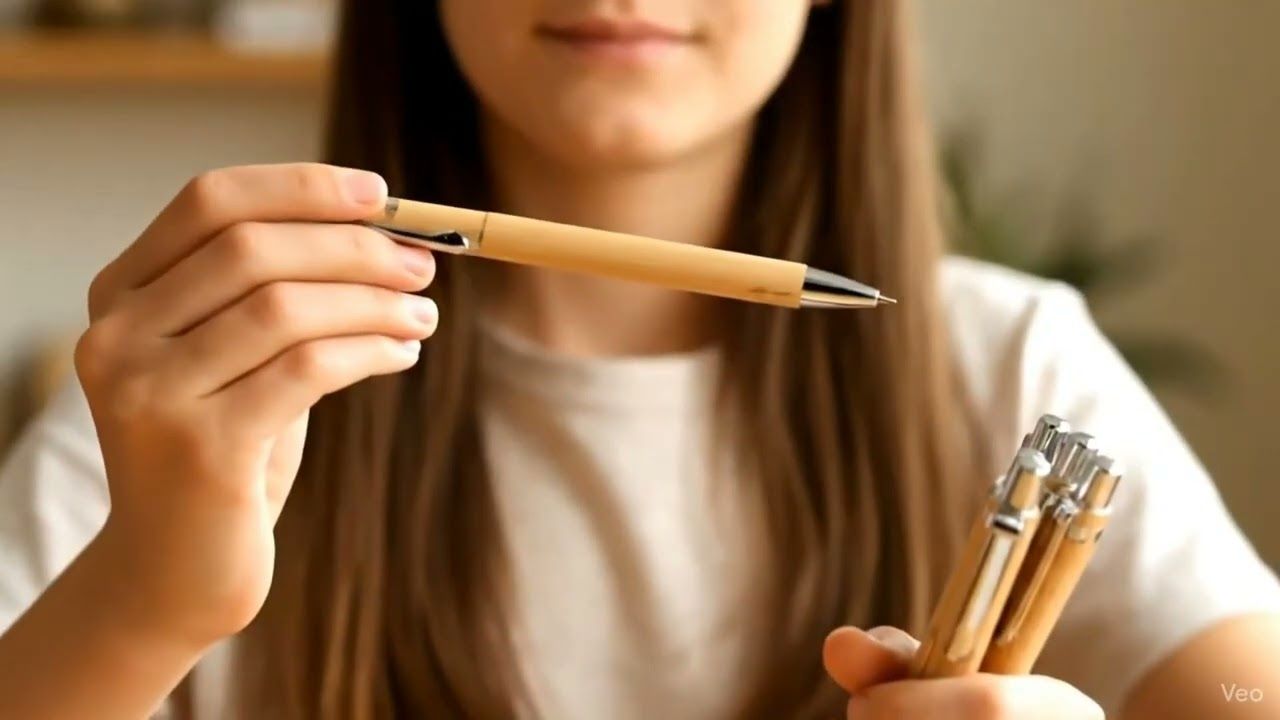 AJP002 -Premium Real Bamboo wood  Pen with 10MM Bullet Tip