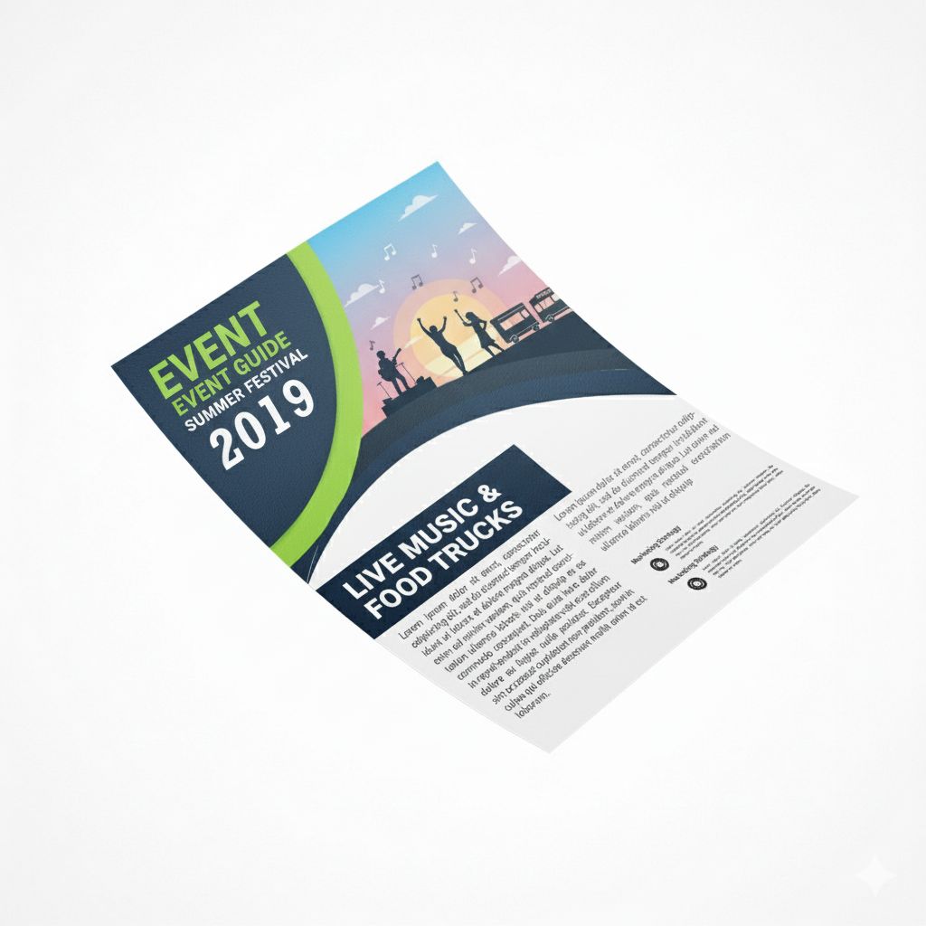 8.5" x 11" Single Side printed Flyers ( Letter Size -Full page )