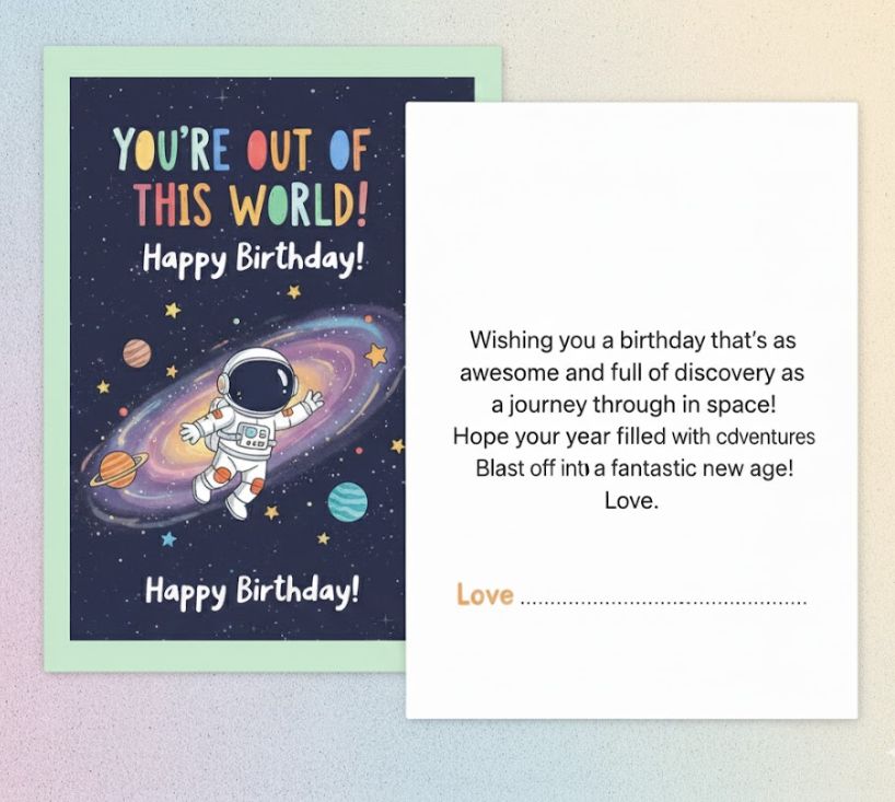 Semi gloss Birthday Invitations cards -5"x7" -14Pt thick