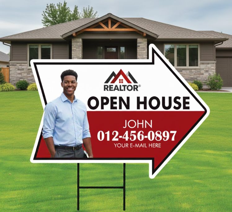 Die Cut - Open house Signs