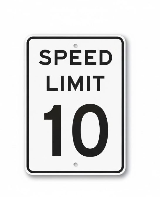 Speed Limit 10 sign