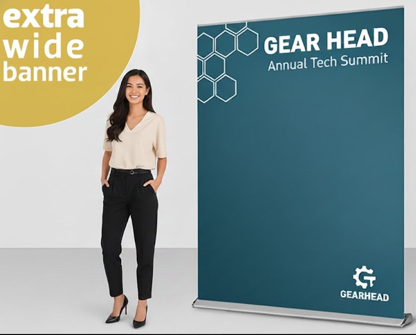 Extra Wide Pull up Banners / Retractable Banners