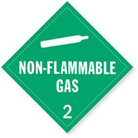 T.D.G. Placard - Vinyl Sticker - Class 2 Non-Flammable Gas
