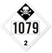 T.D.G. Placard - Vinyl Sticker - Class 2  UN 1079 Sulfur