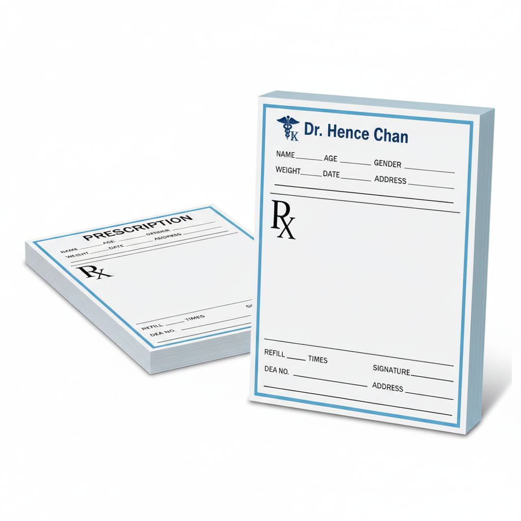 RX pads (Prescription pads )