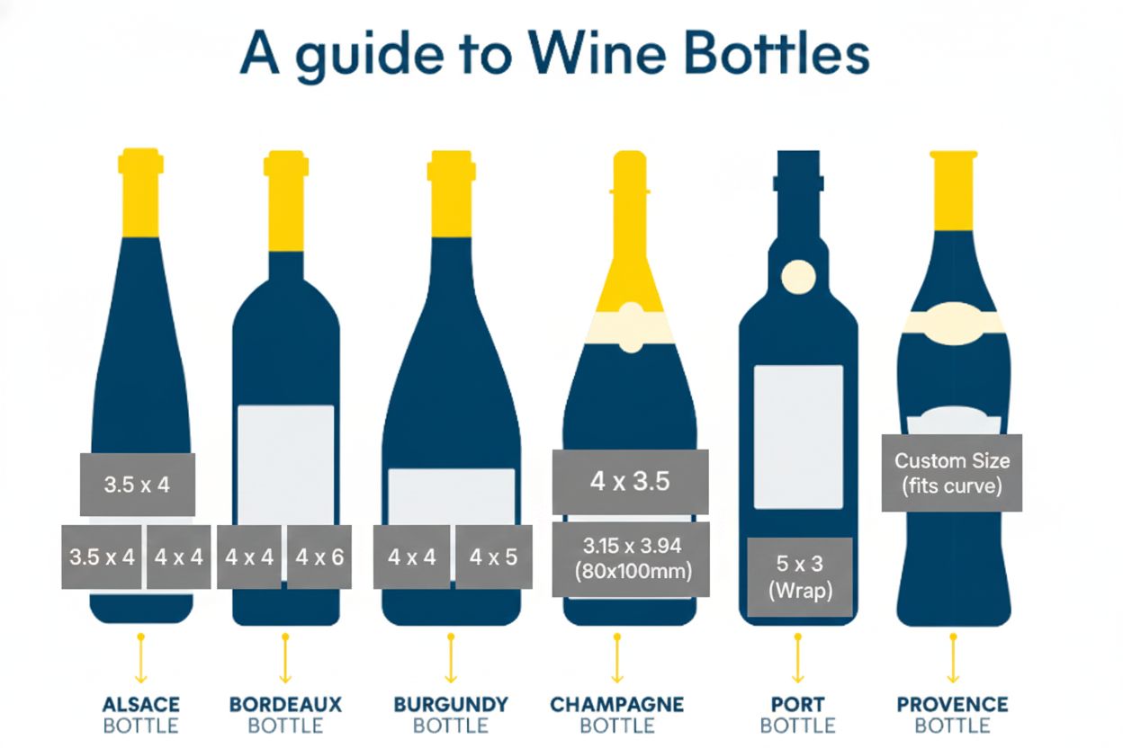 Wine Bottle Labels - Same Day print