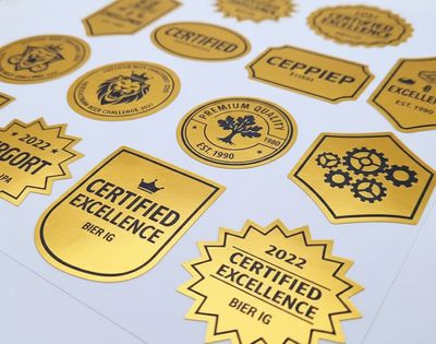 Metallic stickers/ Labels