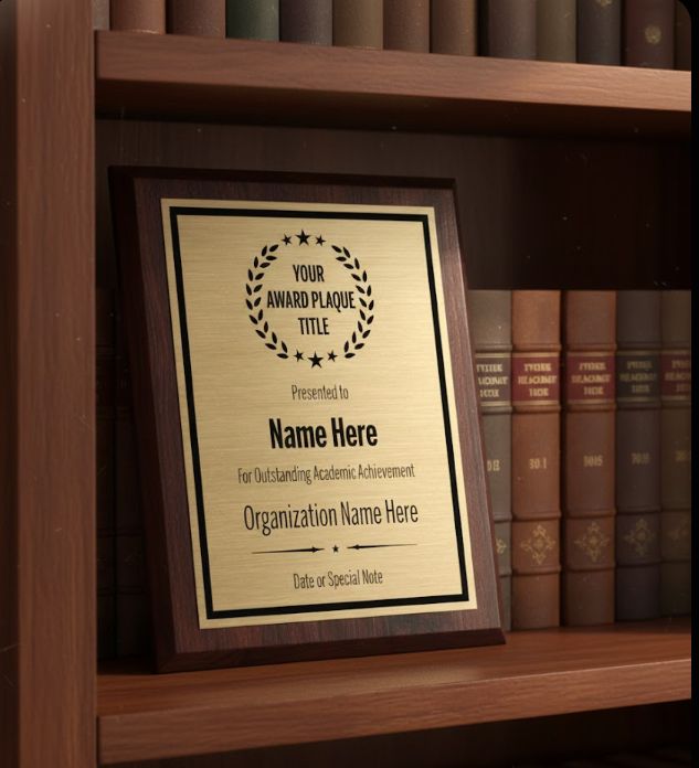 Wooden Plaque Awards