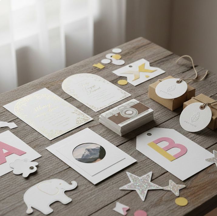 Die- Cut cards (Custom shape)