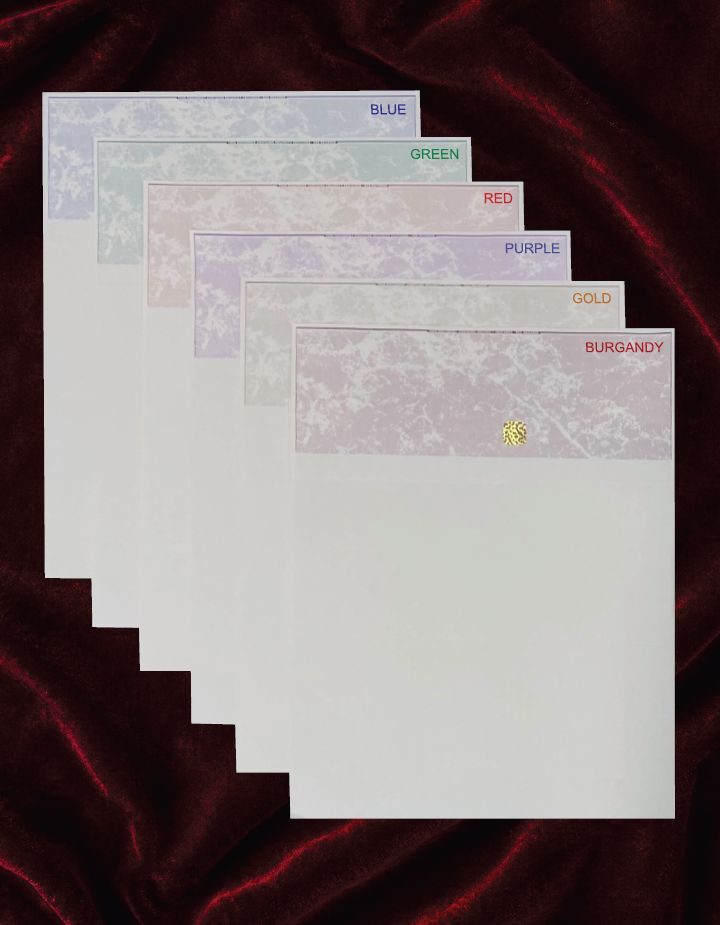 Computer Printable Cheque (Cheque on top )