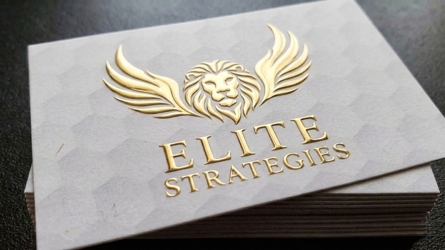 Raised Foil + Velvet touch (Soft touch ) Business Cards  (18 Pt card stock)