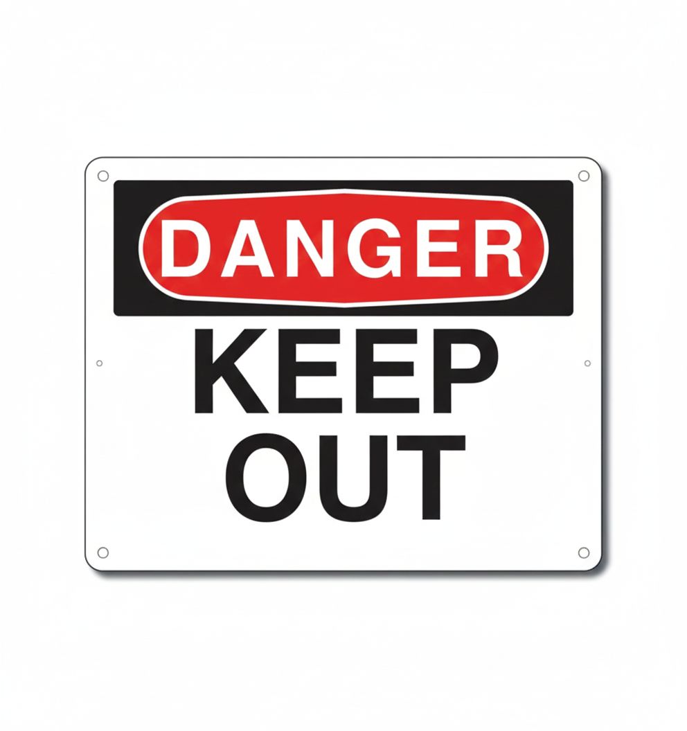 Danger Keep Out sign