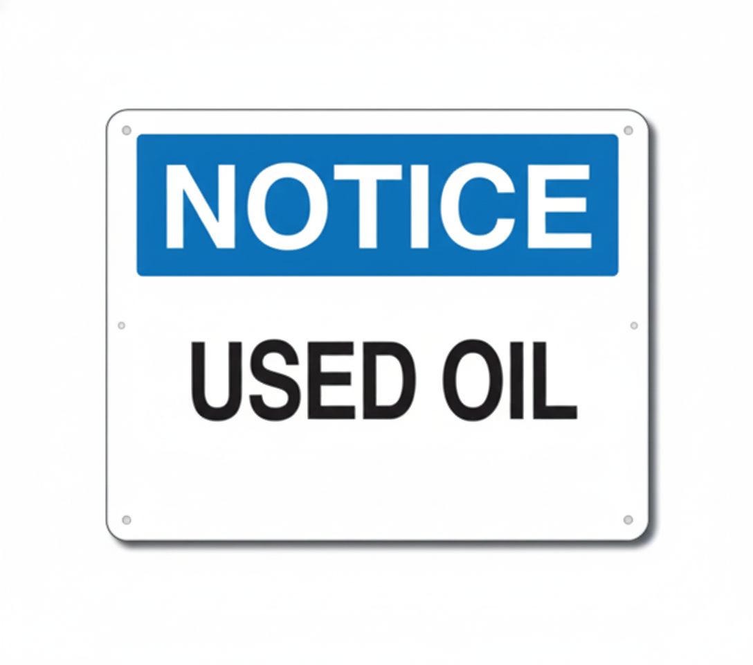 Used oil  sign