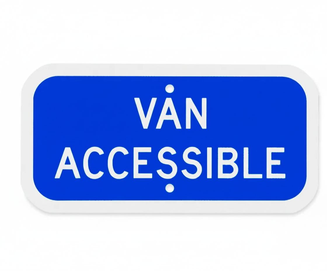 Van Accessible  sign