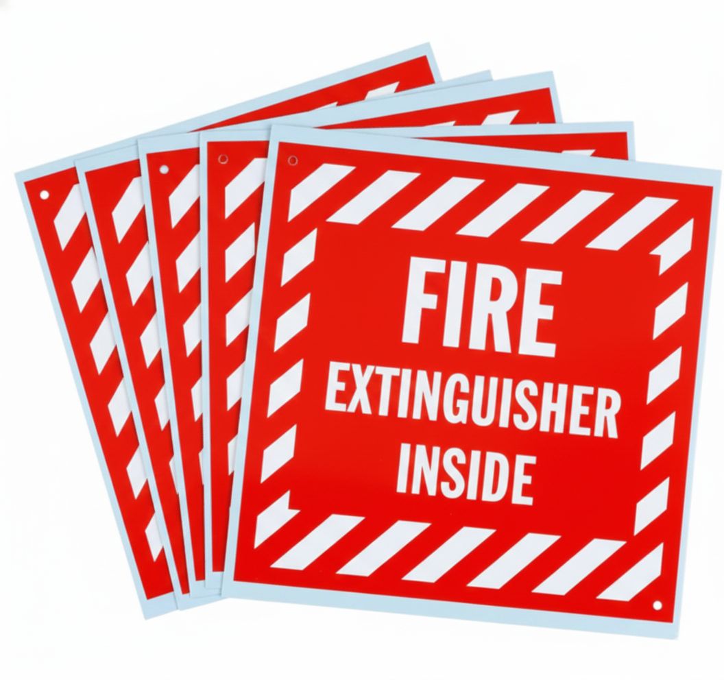 Fire Extinguisher inside Label/ Sticker