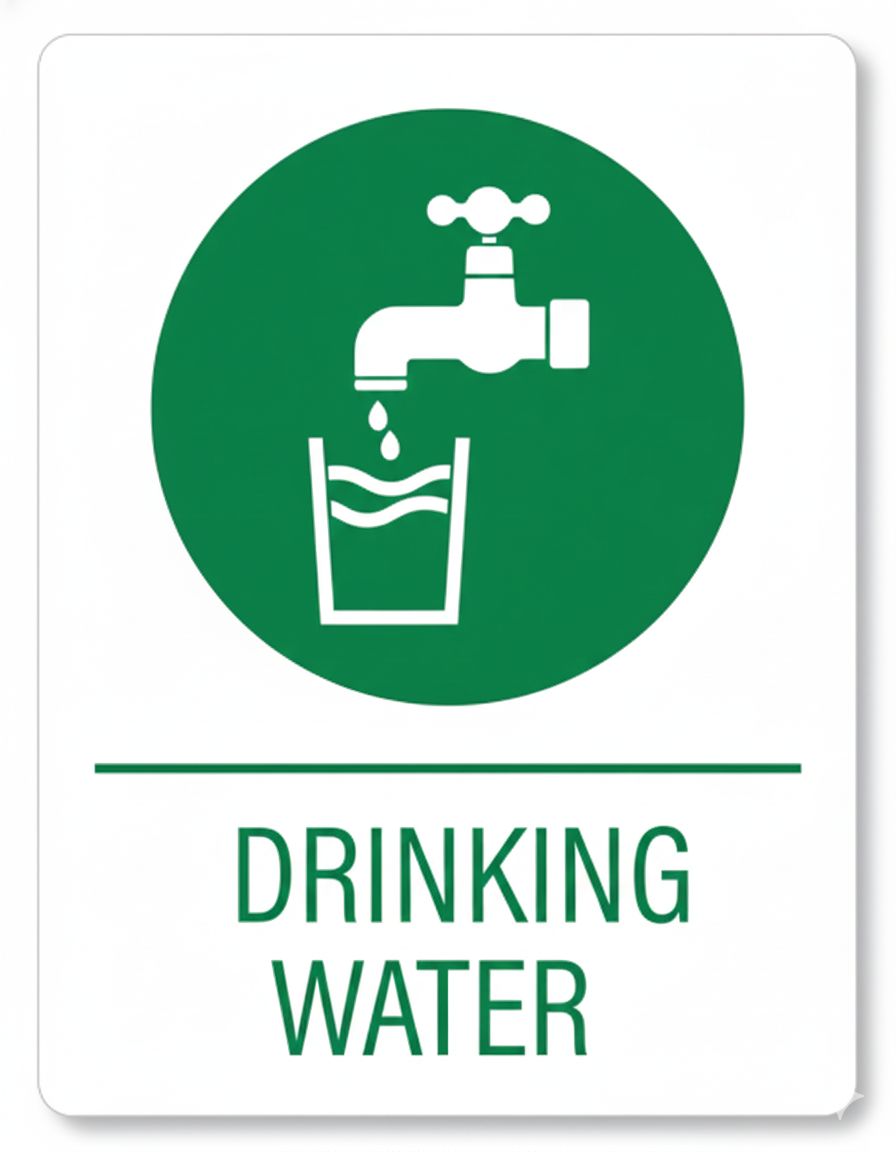 Drinking water station  sign
