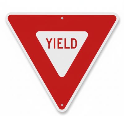 Yield sign