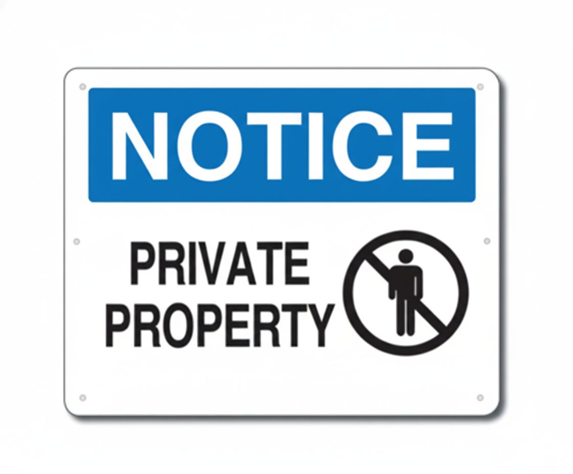Private Property  sign