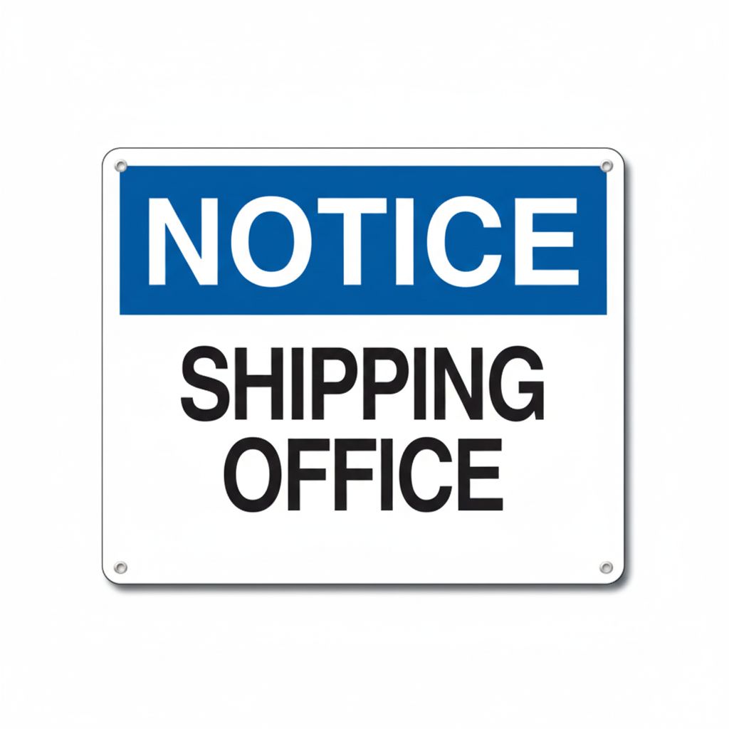 Shipping office  sign